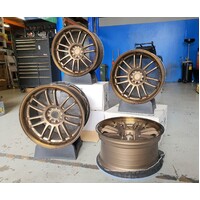 RE30 Style Wheels - Matt Bronze - 18x9.5" +20 Offset