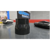 SPP 76mm to 63mm Black Short Silicone Reducer