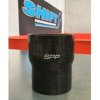 SPP 89mm to 83mm Black Straight Silicone Reducer 