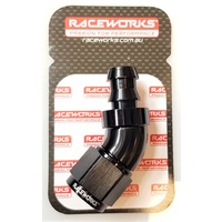 Raceworks Push Lock 45 Degree AN-8