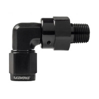 Raceworks An-6 Female Swivel To Npt Swivel 1/8in 90deg