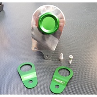 SPP Aluminium Radiator Overflow Bottle & Stays - Green - Mitsubishi EVO 7, 8, 9 IX