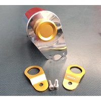 SPP Aluminium Radiator Overflow Bottle & Stays - Gold - Mitsubishi EVO 7, 8, 9 IX