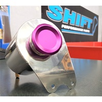 SPP Polished/Purple Radiator Overflow Tank - Suits Mitsubishi EVO 7, 8, 9, CT9W