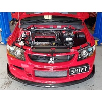 SPP EVO 8/9 Black Cooling Plate - Suits Mitsubishi EVO 8 9 IX Air Diversion Panel