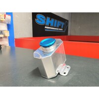 SPP Polished/L-Blue Radiator Overflow Tank - Suits Mitsubishi EVO 4/5/6