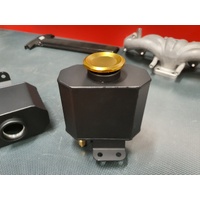 SPP Black/Gold Radiator Overflow Tank  - Suits Mitsubishi EVO 4/5/6