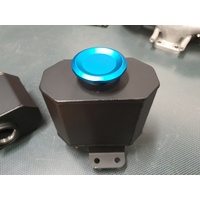 SPP Black/L-Blue Radiator Overflow Tank - Suits Mitsubishi EVO 4/5/6