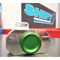 SPP Polished/Green Radiator Overflow Tank - Suits Mitsubishi EVO 4/5/6