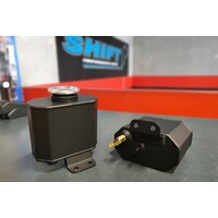 SPP Black/Polished Radiator Overflow Tank  - Suits Mitsubishi EVO 4/5/6