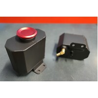 SPP Black/Red Radiator Overflow Tank - Suits Mitsubishi EVO 4/5/6