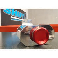 SPP Polished/Red Radiator Overflow Tank - Suits Mitsubishi Evo 4/5/6