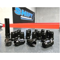 Tuner Series Black Wheel Nuts - M14x1.5 Honda Civic Type R FK8 FL5