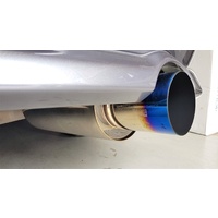 HKS HI POWER Style Universal Exhaust Muffler - Titanium Finish Tip - EVO SKYLINE SILVIA