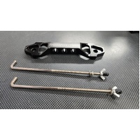 SPP Black Billet Battery Tie Down Bracket - Short Type