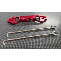 SPP Red Billet Battery Tie Down Bracket - Short Type