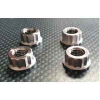 SPP Titanium M8x1.25 12-Point Star Flange Nut Kit