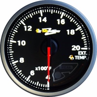 Shadow Pro 2 CF 60mm Exhaust Temperature Gauge EVO Silvia Skyline GTR