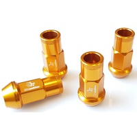 Shadow Racing Wheel Nuts - Gold - M12 x 1.25P suits Nissan Subaru Suzuki
