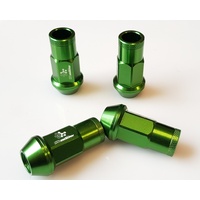 Shadow Racing Wheel Nuts - Green - M12 x 1.25P suits Nissan Subaru Suzuki