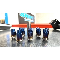 SPP 10pc Titanium Wheel Nuts - M12x1.25 Nissan Subaru Suzuki