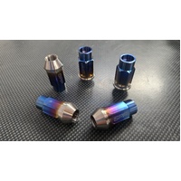 SPP 5pc Titanium Wheel Nuts - M12x1.5 Mitsubishi Mazda Toyota Honda Kia