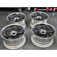 Rays Engineering Volk Racing GTC Wheels - Limited Edition Black 18x10" +17 Skyline GTR