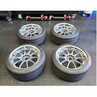 Rays Volk Racing GT-N Wheels & Tyres - 18"x 9" Skyline Silvia EVO