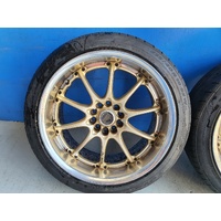 Rays Volk Racing GT-N Wheels & Tyres - 18"x 9" Skyline Silvia EVO