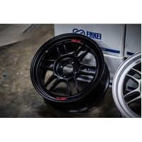 ENKEI RPF1 Wheels - Black - 17x7" +43 4/100 Honda Nissan Toyota Mazda