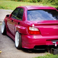 SPP Black Aero Style Mirrors - Suits Subaru Impreza WRX/STI GDA, GDB, GDG 2001 to 2007