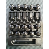 tpi Black 19mm Striker Nuts  - M12x1.25 Nissan, Suzuki, Subaru