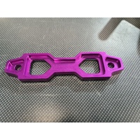 Purple Billet Battery Tie Down - Short Type