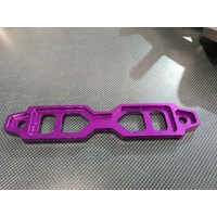 Purple Billet Battery Tie Down - Long Type