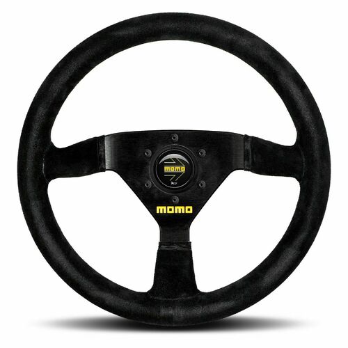 MOMO MOD 69 Black Suede 350mm Steering Wheel