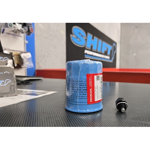 Honda Oil Filter & Magnetic Sump Plug - Suits B16, B18, B20, K20, K24, FL5, FK8 Integra Civic Accord