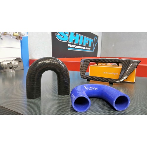 SPP Black 180 Degree, 63mm Silicone Hose 