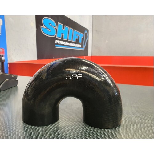 SPP 180 degree, 70mm Black Silicone Hose Joiner