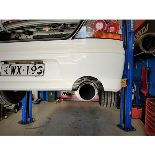 Carspeed Carbon Fibre Exhaust Cover - Suits Mitsubishi EVO 7 8 MR GSR