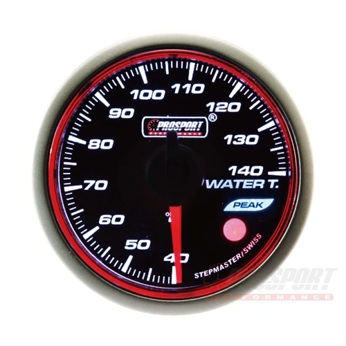 Prosport WRC 60mm Water Temp Gauge - White & Blue & Amber LED Back light