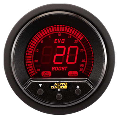 Prosport 52mm Red Premium Digital Boost Gauge Kit