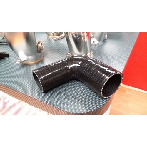 SPP Black 90 Degree, 63mm to 51mm Silicone Reducer 
