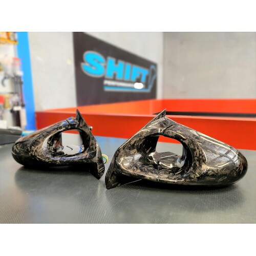 Ganador Style Forged Carbon Mirrors  - Suits Mitsubishi Lancer EVO 10 CZ4A