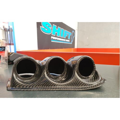 EPR 60mm Carbon Triple Gauge Pod - Suits Mitsubishi EVO 7 8 8MR 9 IX