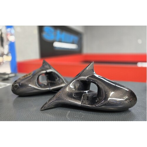 Ganador Style Carbon Mirrors  - Suits Subaru WRX GRB, GE, GV, GH