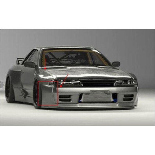 EPR Carbon Fibre RB Style Front Lip - Suits Nissan Skyline R32 GTR RB Wide Body
