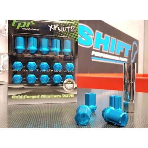tpi Tial Blue XR Racing Wheel Nuts - M12x1.5 Mitsubishi, Honda, Toyota, Mazda, Kia