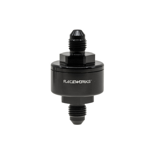 Raceworks AN-4 Billet Turbo Oil Feed Filter 44 Micron