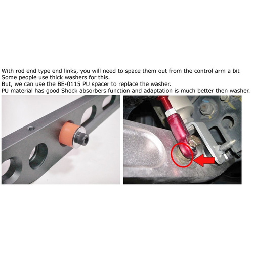 N1 Suspension Rear Sway Bar Links Spacers Honda Civic EG DC2 Type R