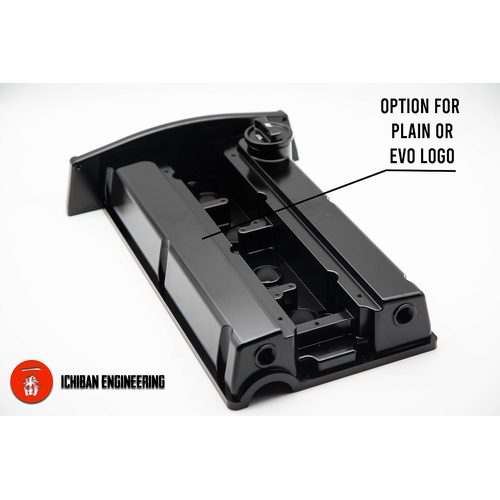 Ichiban Black Billet Rocker Cover - Suits Mitsubishi EVO 4, 5, 6, 7 ,8 , 9 Wagon Non Mivec